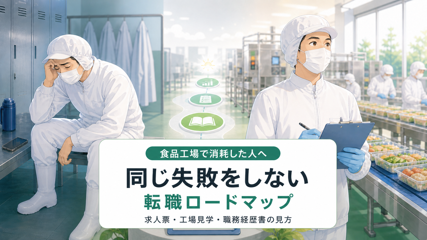 食品工場で消耗した人へ 同じ失敗をしない転職ロードマップ